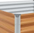 vidaXL Hochbeet Hellbraun 775 x 100 x 36 cm Verzinkter Stahl, Garten & Terrasse, Industriedesign Blumenkasten, Hochbeet für Urban, Moderne Gartenlösungen, robust gebaut - Thumbnail 6
