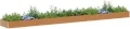 vidaXL Hochbeet Hellbraun 775 x 100 x 36 cm Verzinkter Stahl, Garten & Terrasse, Industriedesign Blumenkasten, Hochbeet für Urban, Moderne Gartenlösungen, robust gebaut - Thumbnail 2