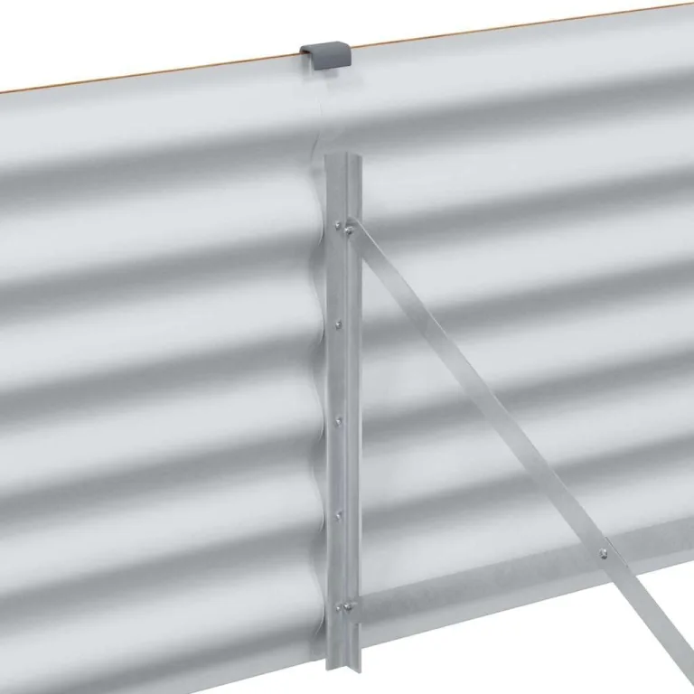 vidaXL Hochbeet Hellbraun 290 x 100 x 36 cm Verzinkter Stahl, Garten & Terrasse, Industriedesign Blumenkasten, Hochbeet für Urban, Moderne Gartenlösungen, robust gebaut – Bild 7