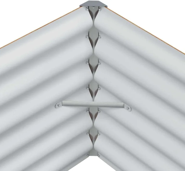 vidaXL Hochbeet Hellbraun 290 x 100 x 36 cm Verzinkter Stahl, Garten & Terrasse, Industriedesign Blumenkasten, Hochbeet für Urban, Moderne Gartenlösungen, robust gebaut – Bild 8
