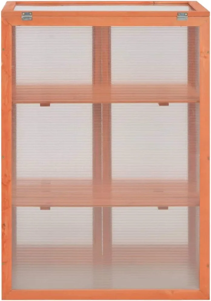 Wintergewächshäuser Frostsicher,Gewächshaus-Schrank Holz 75x47x109 cm,Überwinterungszelt für Pflanzen – Bild 7