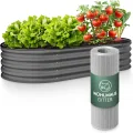 GRUNA - Hochbeet Metall 200x80x75 cm I 6 in 1 Modular Hochbeete-Kit I 100% Rostfrei I Formstabil Dank Verstrebung I Hochbeete für Garten I Hochbeet Anthrazit (200x80x75) - Thumbnail 8