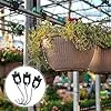 Gewächshaus-Pflanzenhaken, 50 Stück, Wiederverwendbare Outdoor-Hängeklammern für Isolierung, Beschattung – Drehklammern aus Kunststoff und S-Haken aus Edelstahl – Ideal für Gartenbegeisterte – Bild 2