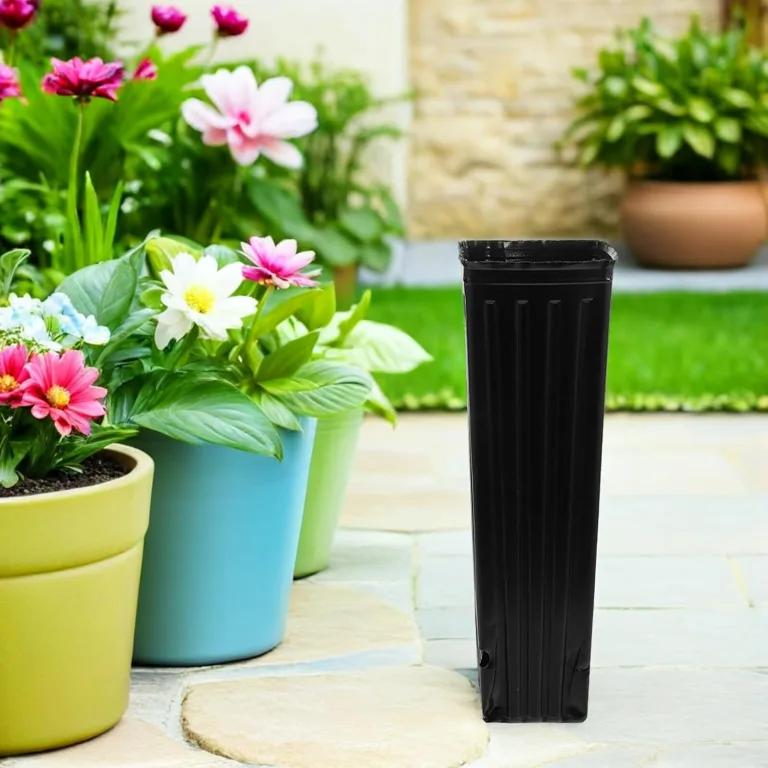 80 Stück Teiliges Hohe Schwarze Kunststoff-pflanztöpfe mit Drainagelöchern Tiefe Anzuchttöpfe für Pflanzen Vielseitig für Innen Außenbereich für Garten Gewächshaus – Bild 5