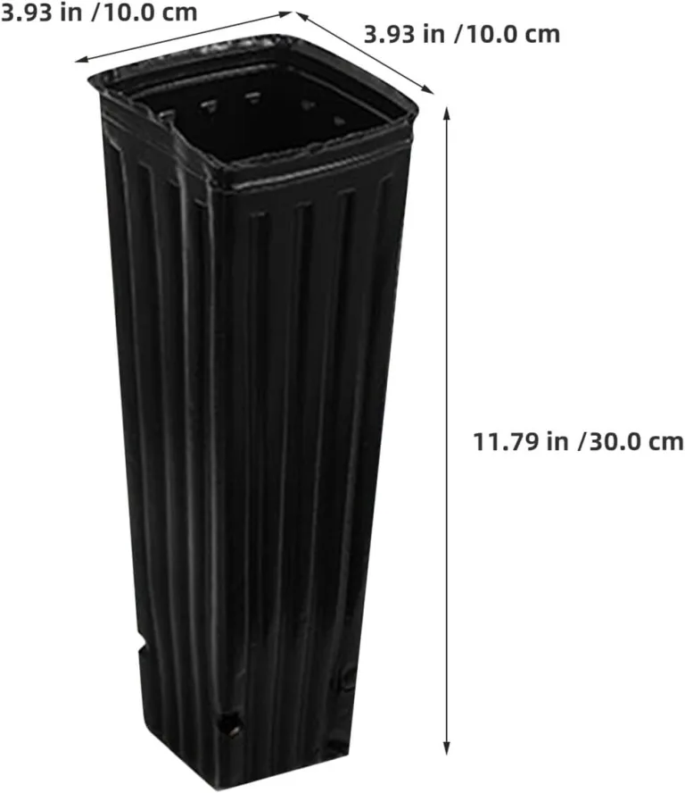 80 Stück Teiliges Hohe Schwarze Kunststoff-pflanztöpfe mit Drainagelöchern Tiefe Anzuchttöpfe für Pflanzen Vielseitig für Innen Außenbereich für Garten Gewächshaus – Bild 2