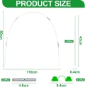 30 Stück Fiberglassstangen, 43cm Abnehmbaren Pflanztunnel Bögen, Folientunnel Foliengewächshaus Set Für Gartenvlies Und Gartenstützen Verwendet (B) - Thumbnail 3