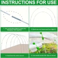 30 Stück Fiberglassstangen, 43cm Abnehmbaren Pflanztunnel Bögen, Folientunnel Foliengewächshaus Set Für Gartenvlies Und Gartenstützen Verwendet (B) - Thumbnail 4