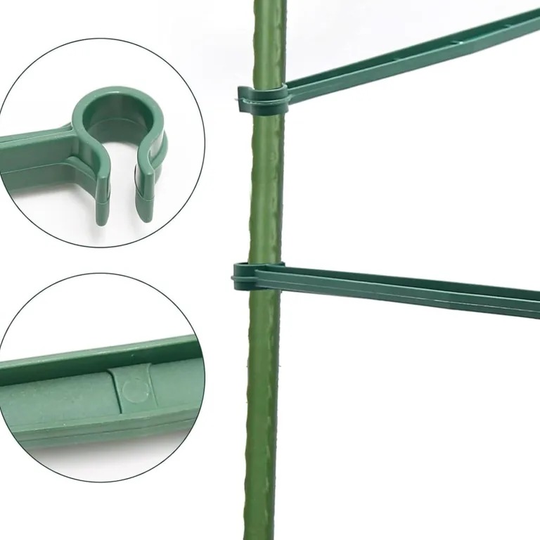 Spalierverbinder für Pflanzen – Set mit 30 Teilen, erweiterbares Kit, Kletterhilfe, Tomaten, garten, Gewächshaus, Gartenstruktur, Zubehör, widerstandsfähig und einfach zu montieren | für nachhal – Bild 5