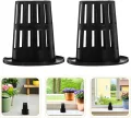 DECHOUS 100 Stück Hydroponische Netztöpfe Schwarze Kunststoff Pflanzkörbe mit Schlitzen Hydroponik Zubehör für Balkon Gewächshaus und Gemüseanzucht - Thumbnail 7