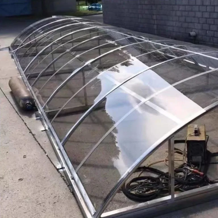 Transparente Acryl-Kunststoff-Sicherheitsplatte, 0,6 x 8 m, Polycarbonat-Dachplatten für Gewächshaus, Carport, Bus, Unterstände, Stadien, Glas-Ersatzverkleidung (6 x 8 m) – Bild 3