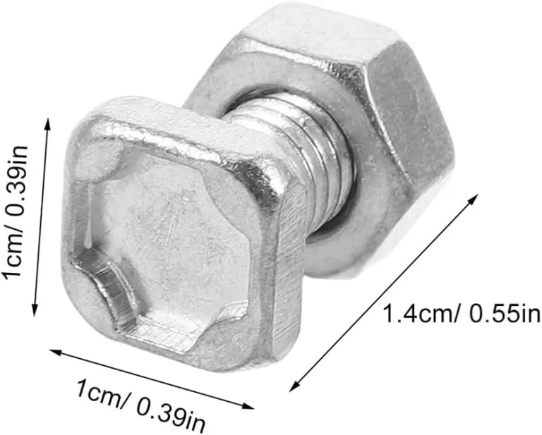 HEMOTON 50 Satz Gewächshaus Schrauben und Muttern Satz Witterungsbeständige Metallverbinder für Paneelmontage Stabile Rahmenbefestigung Vielseitiges Gewächshaus Zubehör für Reparatur und – Bild 2