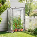 Ohuhu Gewächshaus klein Premium Foliengewächshaus Tomatengewächshaus für Balkon, Tomatenhaus Treibhaus Gewächshaus Balkon überwinterungszelt für Pflanzen, Stabil Winterfest PVC 100x50x152 cm - Thumbnail 2