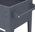 WESTMANN Mobila Hochbeet Metall auf Rollen | 93x50x80 cm | mobil & höhenverstellbar | pulverbeschichteter Stahl | Anthrazit | für Balkon & Terrasse - Thumbnail 5