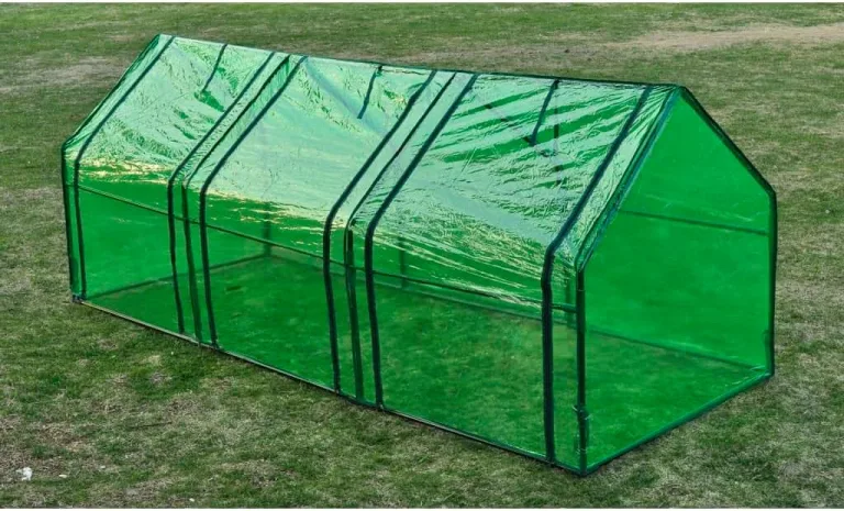 Gewächshaus mit 3 Türen, Tomatenhaus, Pflanzenhaus mit Rolltür für Balkon, Terrasse, Garten, Hinterhof, Wetterbeständig, 240x90x90 cm Grün PVC – Bild 3