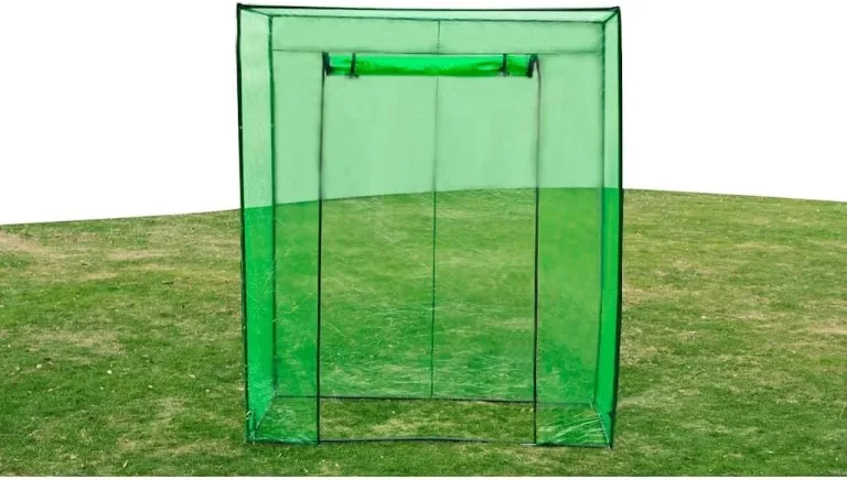 Gewächshaus mit Stahlrahmen, Tomatenhaus, Pflanzenhaus mit Rolltür für Balkon, Terrasse, Garten, Hinterhof, Wetterbeständig, 170x80x200 cm Grün PVC – Bild 4