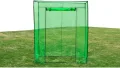 Gewächshaus mit Stahlrahmen, Tomatenhaus, Pflanzenhaus mit Rolltür für Balkon, Terrasse, Garten, Hinterhof, Wetterbeständig, 170x80x200 cm Grün PVC - Thumbnail 4