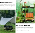 SEWACC 100 Stück Schattentuchklammern aus Robustem Kunststoff Schwer Belastbar mit Verschlussgriff für Sonnenschutznetz Vielseitig für Garten Gewächshaus und Outdoor Einsatz - Thumbnail 7