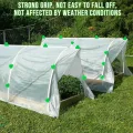 50 Stück Gewächshaus Klemmen, 16mm Kunstoff Garten Zubehör Pflanzenclips, Garten Schattenrohr Clips, Gewächshausfolie Klemmen Treibhaus Clips für Pflanzenverlängerung, Vogelnetz, Gartennetzabdeckung - Thumbnail 6