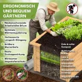 TTL GARDEN Lärchen-Hochbeet LARENA L 170x90x84cm - Garten Hochbeet aus Lärchen Holz - Hochbeet Kit & Kräuterbeet Set Bausatz mit Wühlmausgitter Lärchenholz wetterfest - für Gemüse Kräuter & Blumen - Thumbnail 8
