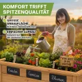 TTL GARDEN Lärchen-Hochbeet LARENA L 170x90x84cm - Garten Hochbeet aus Lärchen Holz - Hochbeet Kit & Kräuterbeet Set Bausatz mit Wühlmausgitter Lärchenholz wetterfest - für Gemüse Kräuter & Blumen - Thumbnail 9