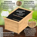 TTL GARDEN Lärchen-Hochbeet LARENA L 170x90x84cm - Garten Hochbeet aus Lärchen Holz - Hochbeet Kit & Kräuterbeet Set Bausatz mit Wühlmausgitter Lärchenholz wetterfest - für Gemüse Kräuter & Blumen - Thumbnail 5