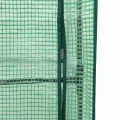 Hochbeet mit Gewächshausaufsatz 80x40x138 cm Rattan-Optik, Stabiler Eisenrahmen, wasserfestes PE-Frühbeet, BelüftungsreiÃŸverschlüsse, platzsparend für Garten Balkon und Terrasse - Thumbnail 8