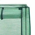 Hochbeet mit Gewächshaus-Aufsatz 80x40x123 cm aus PP & Eisen Rattan-Optik grau Tomatenhaus mit Belüftungs-ReiÃŸverschlüssen platzsparend für Balkon Terrasse und Garten - Thumbnail 7