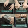 Bodenblocker, robuster Bodenblocker, handgehaltenes Bodenblockierungswerkzeug mit Kunststoff-Saatstopfen für Aussaat, Stecklinge, Gewächshäuser - Thumbnail 9