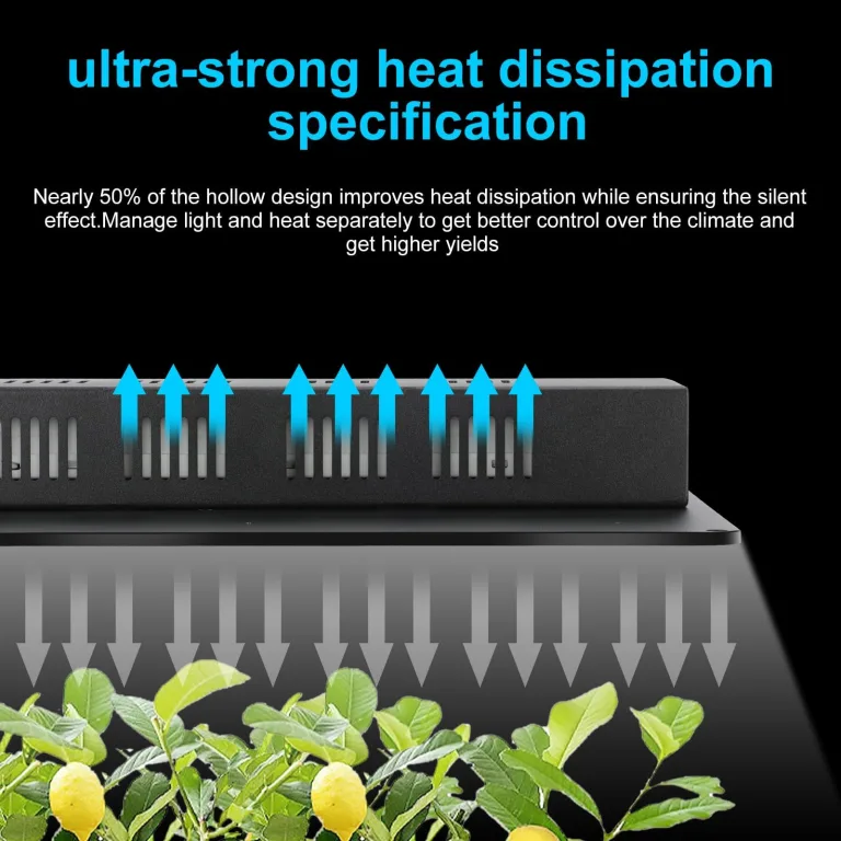 Grow Tent Complete Setup, 100W Full Spectrum LED Grow Light &48"x24"x60"Grow Tent Bundle, 10.2 cm Efficient Airflow Ventilation System with Soundproof Duct Connector – Bild 3