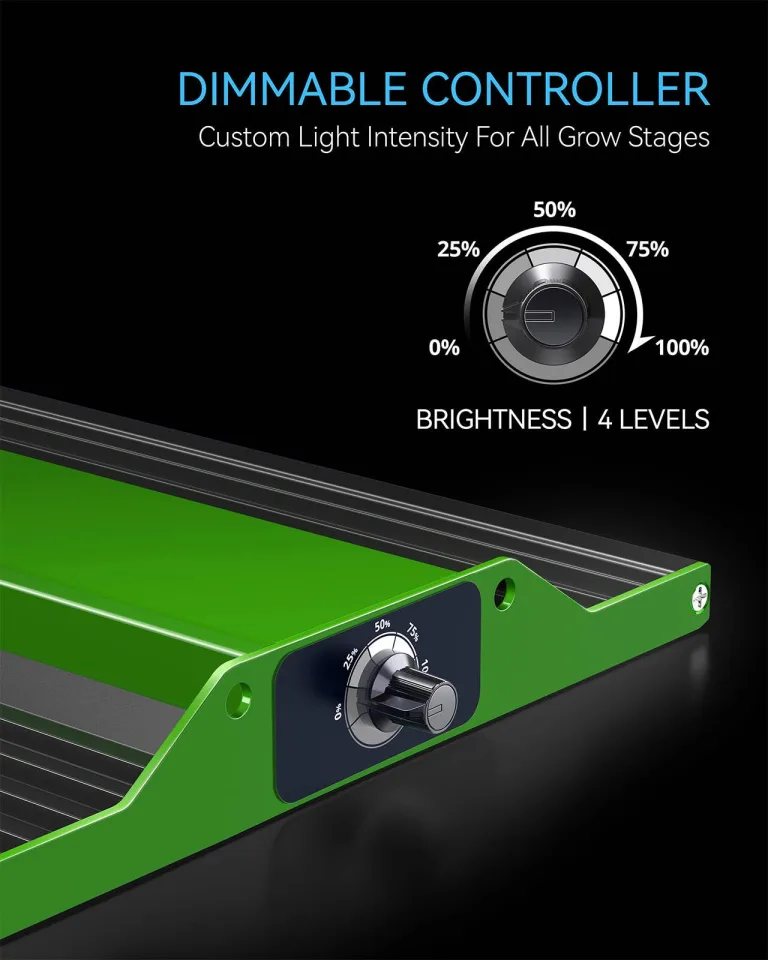 Grow Tent Complete Setup, 100W Full Spectrum LED Grow Light & 34"x34"x72"Grow Tent Bundle, 10.2 cm Efficient Airflow Ventilation System with Soundproof Duct Connector – Bild 7