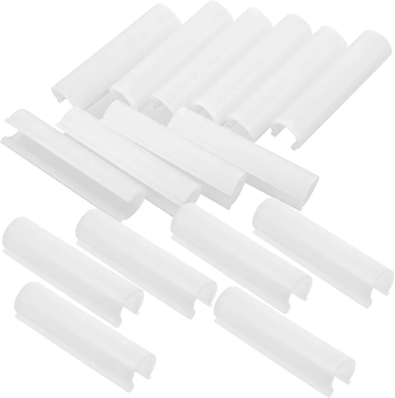 CLISPEED Gewächshaus Rohr Clips 32 Stück PP PVC Klemmen Hochtemperaturbeständig für Folien und Schattentücher Gartenpflanzen Zubehör – Bild 1