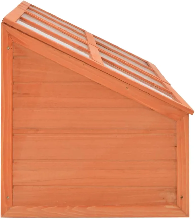 Holz-Gewächshaus mit PC-Platten | Schutz für Kräuter & Setzlinge | 180x57x62 cm | Hobby-Gartenbau Pflanzbeet 170648 – Bild 4