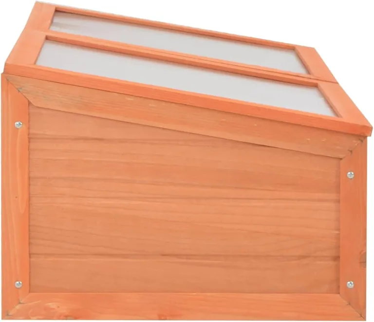 Holz-Gewächshaus mit PC-Platten | Schutz für Kräuter & Setzlinge | 100 x 50 x 34 cm | Hobby-Gartenbau Pflanzbeet 170647 – Bild 5