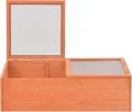 Holz Gewächshaus mit PC-Platten - Schutz für Kräuter & Setzlinge, 100 x 50 x 34 cm, für Hobby-Gartenbau Pflanzbeet Model170647 - Thumbnail 3