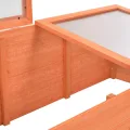 Holz Gewächshaus mit PC-Platten - Schutz für Kräuter & Setzlinge, 100 x 50 x 34 cm, für Hobby-Gartenbau Pflanzbeet Model170647 - Thumbnail 8