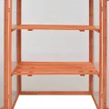 Holz Gewächshaus mit 2 Regalen - Schutz für Pflanzen und Kräuter - 75x47x109 cm Pflanzhaus 170646 - Thumbnail 8