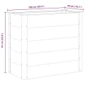Garten Hochbeet WPC 100 x 50 x 91 cm Grau - Thumbnail 8