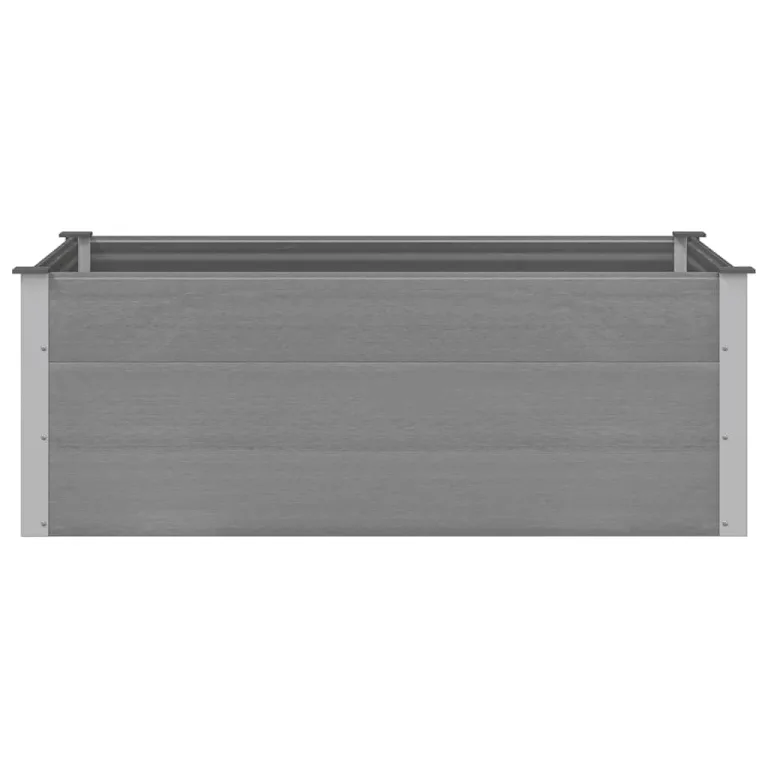 Garten Hochbeet WPC 150 x 100 x 54 cm Grau – Bild 3