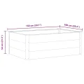 Garten Hochbeet WPC 150 x 100 x 54 cm Grau - Thumbnail 7