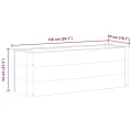 Garten Hochbeet WPC 150 x 50 x 54 cm Grau - Thumbnail 8