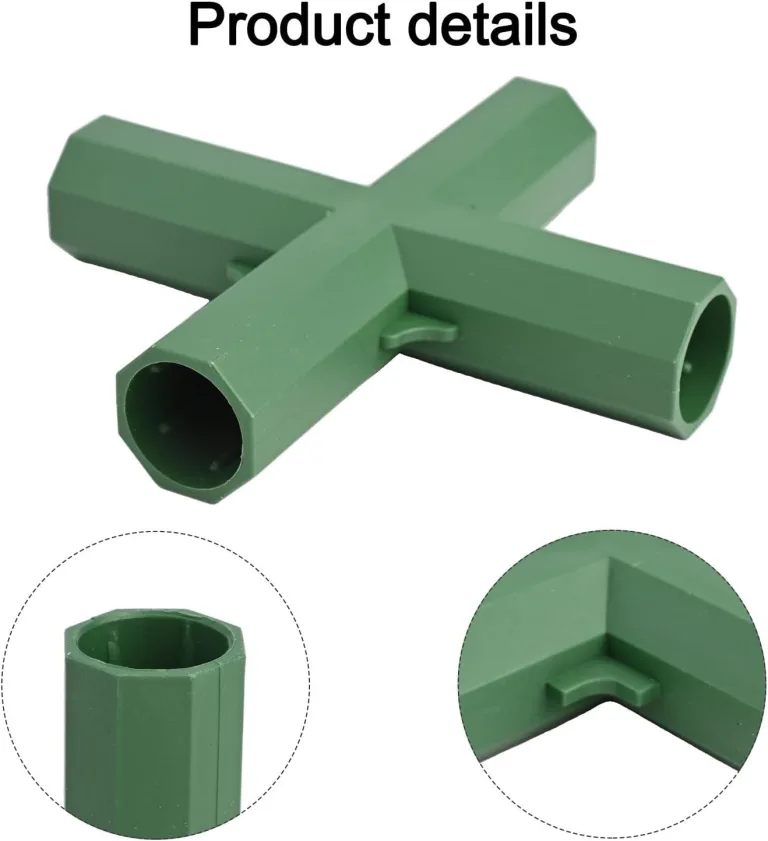 Gewächshaus-Rahmenverbinder, 16 mm, robuste Kunststoff-Verbindungsstücke für PVC-Rohre, Gartenstrukturen, Bausatz-Zubehör, kompatibel mit 16 mm Rohren, 20 Stück – Bild 6