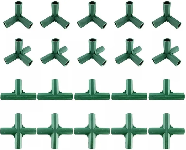 Gewächshaus-Rahmenverbinder, 16 mm, robuste Kunststoff-Verbindungsstücke für PVC-Rohre, Gartenstrukturen, Bausatz-Zubehör, kompatibel mit 16 mm Rohren, 20 Stück – Bild 4
