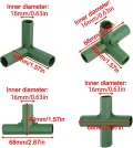Gewächshaus-Rahmenverbinder, 16 mm, robuste Kunststoff-Verbindungsstücke für PVC-Rohre, Gartenstrukturen, Bausatz-Zubehör, kompatibel mit 16 mm Rohren, 20 Stück - Thumbnail 5