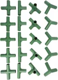 Gewächshaus-Rahmenverbinder, 16 mm, robuste Kunststoff-Verbindungsstücke für PVC-Rohre, Gartenstrukturen, Bausatz-Zubehör, kompatibel mit 16 mm Rohren, 20 Stück - Thumbnail 2