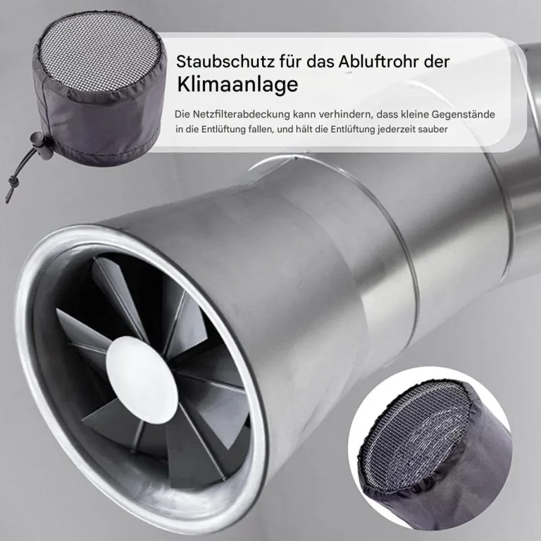Lüftungsabdeckungen für Wachstumszelte – 2 Stück flexible Leitungen | Zubehör für die Belüftung im Innen- und Außenbereich, Gewächshäuser, Markisen, Pflanzen, staubdicht, elastisches Oxford-Netzgewebe – Bild 3