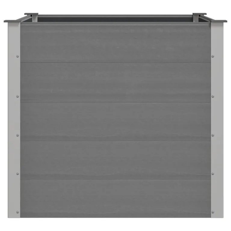 Garten Hochbeet WPC 100x100x91 cm Grau – Bild 5