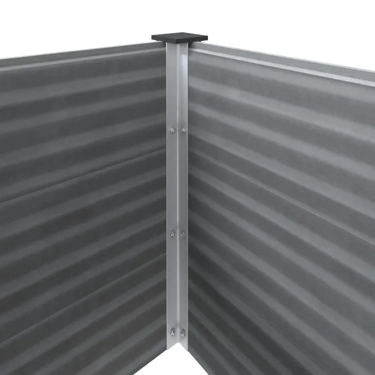 Garten Hochbeet WPC 100x100x91 cm Grau – Bild 7