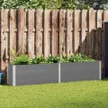 Garten Hochbeet WPC 100x100x91 cm Grau - Thumbnail 10