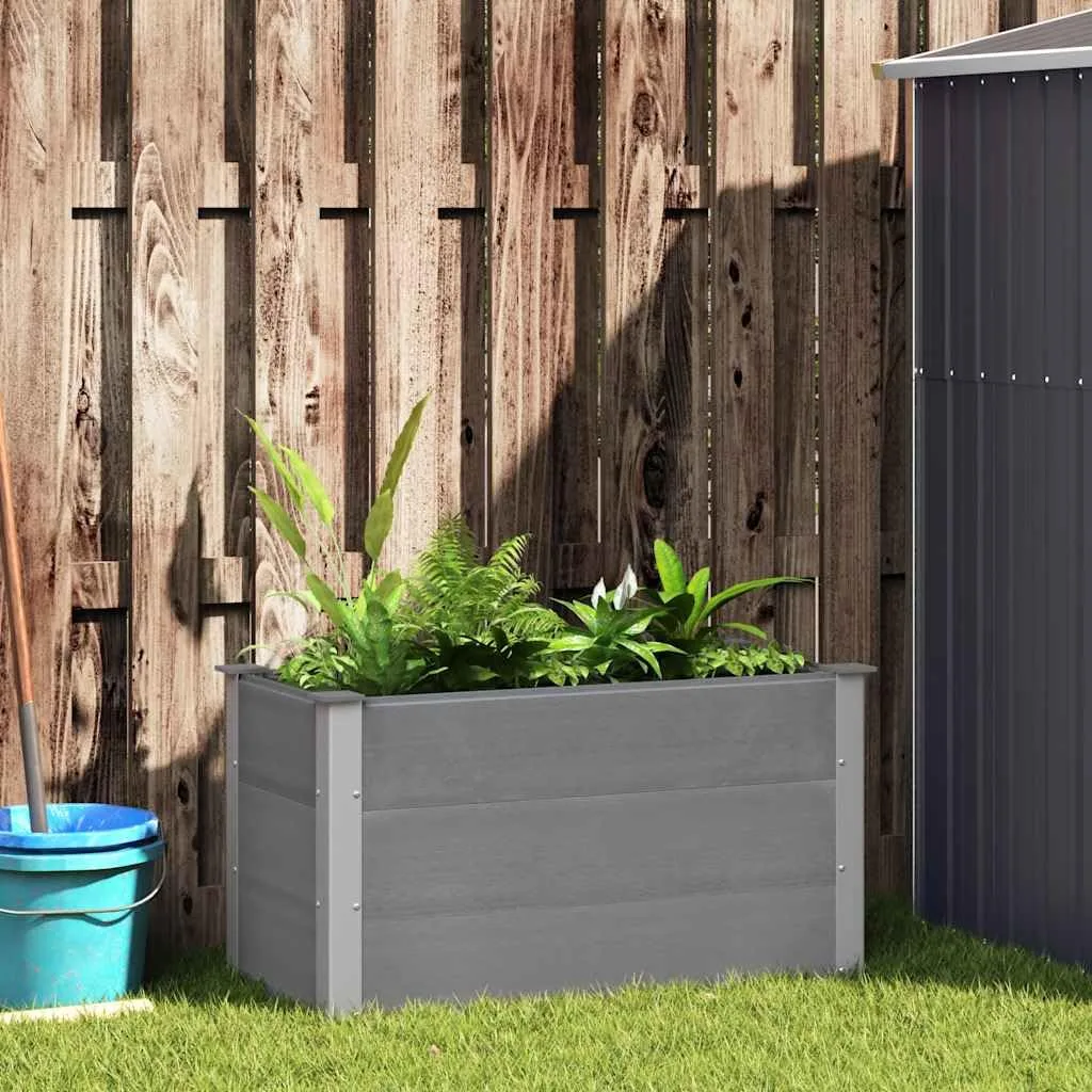 Garten Hochbeet WPC 100 x 50 x 54 cm Grau - Bild 1