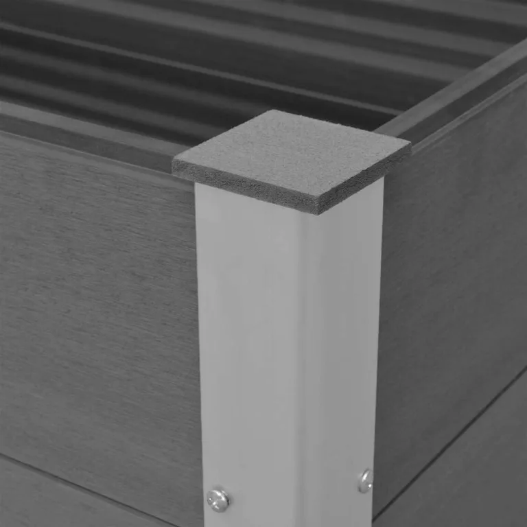 Garten Hochbeet WPC 100 x 50 x 54 cm Grau – Bild 7
